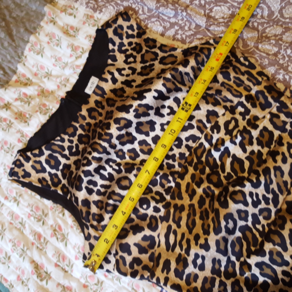 Cache Leopard Print Ruched Dress - image 7